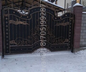 "ФОРТ" кованые ворота + калитка от 110000 т\ м2